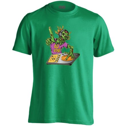 Zombie DJ férfi póló (zöld)