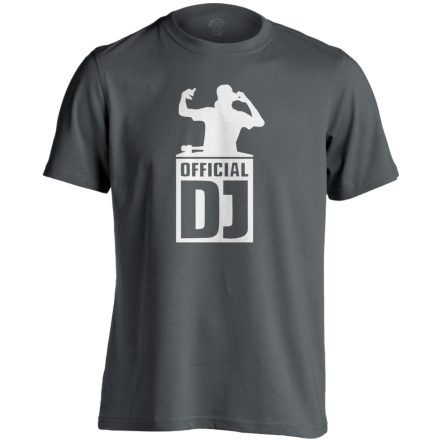 Official DJ férfi póló (szénszürke)