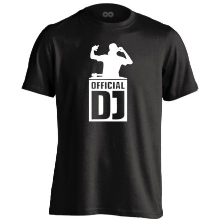 Official DJ férfi póló (fekete)