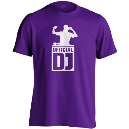 Official DJ férfi póló (lila)