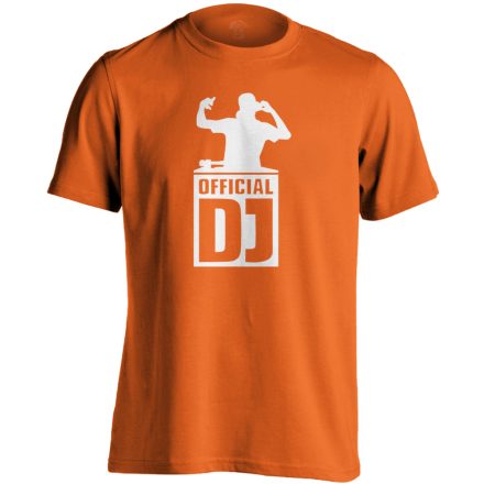 Official DJ férfi póló (narancssárga)