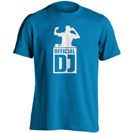 Official DJ férfi póló (zafírkék)