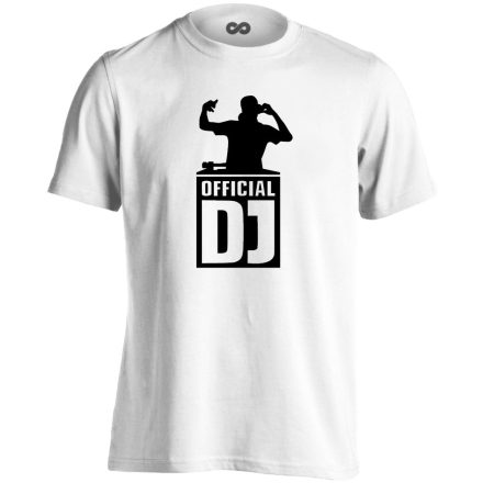 Official DJ férfi póló (fehér)