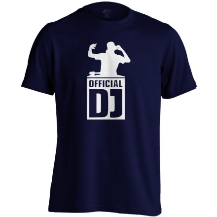 Official DJ férfi póló (tengerészkék)