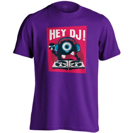 Hey! DJ férfi póló (lila)
