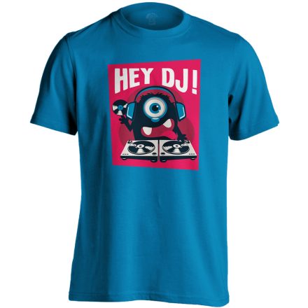 Hey! DJ férfi póló (zafírkék)
