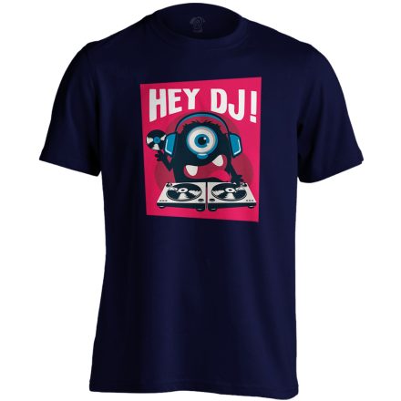 Hey! DJ férfi póló (tengerészkék)
