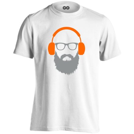 BearDJ DJ férfi póló (fehér)