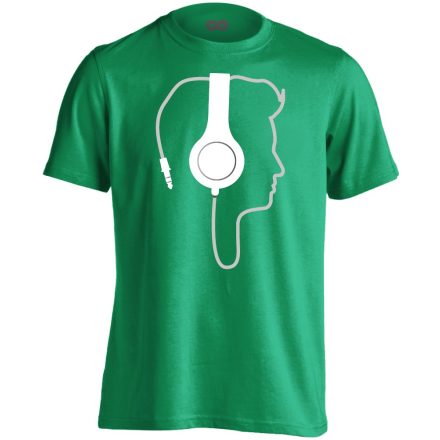 PlugIn DJ férfi póló (zöld)