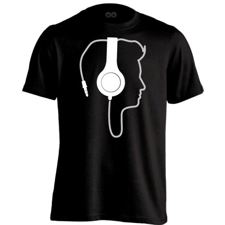 PlugIn DJ férfi póló (fekete)