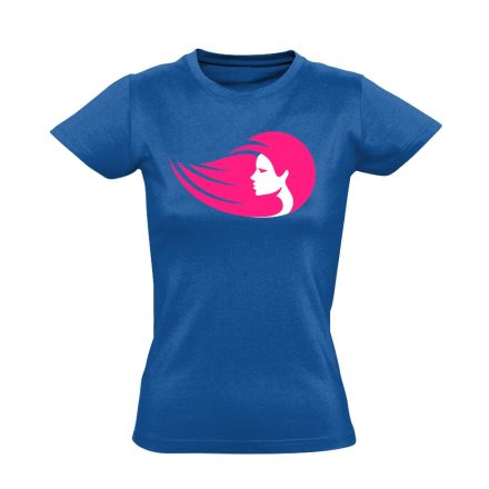 PinkKopf fodrász női póló (kék)