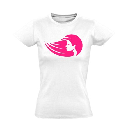 PinkKopf fodrász női póló (fehér)