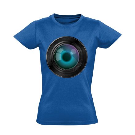 LélekTükör fotós női póló (kék)