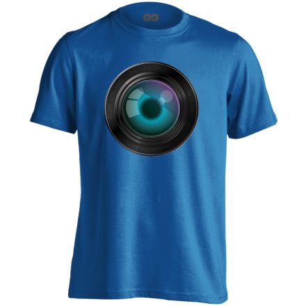 LélekTükör fotós férfi póló (kék)