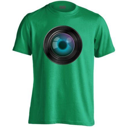 LélekTükör fotós férfi póló (zöld)