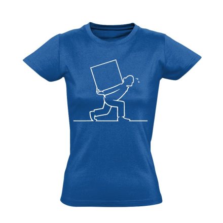 KönnyűMeló futár női póló (kék)