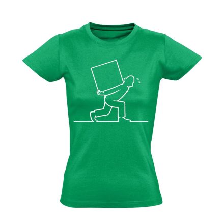 KönnyűMeló futár női póló (zöld)