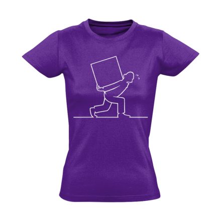KönnyűMeló futár női póló (lila)
