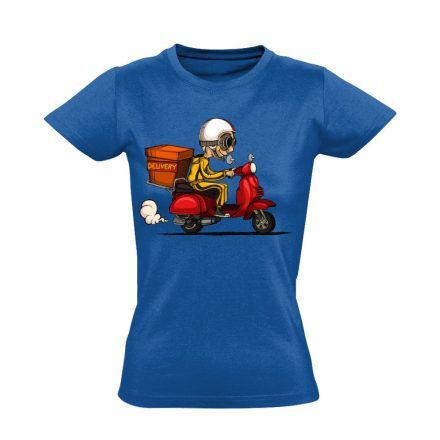 RoboGO futár női póló (kék)