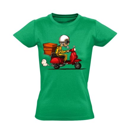 RoboGO futár női póló (zöld)