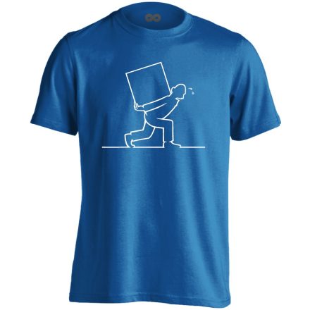 KönnyűMeló futár férfi póló (kék)