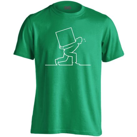 KönnyűMeló futár férfi póló (zöld)