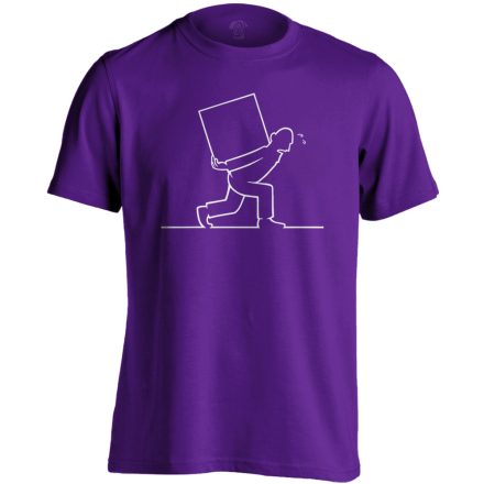 KönnyűMeló futár férfi póló (lila)