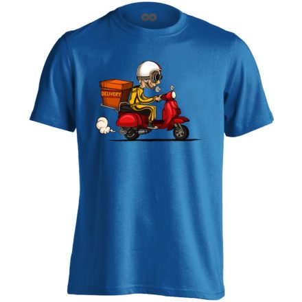 RoboGO futár férfi póló (kék)
