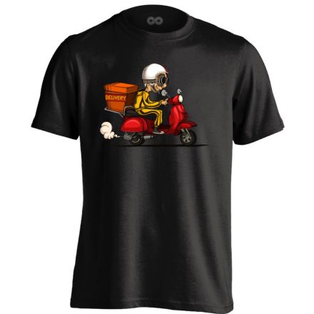 RoboGO futár férfi póló (fekete)