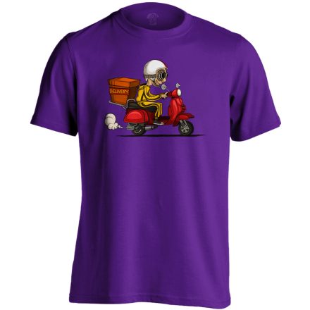RoboGO futár férfi póló (lila)