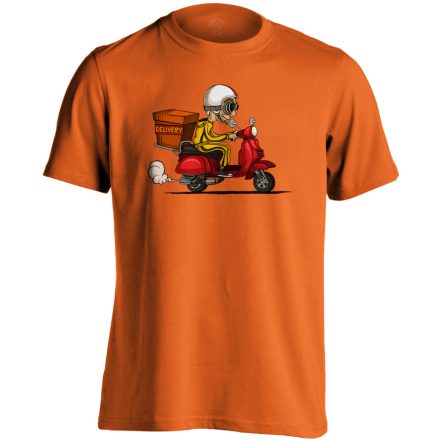 RoboGO futár férfi póló (narancssárga)