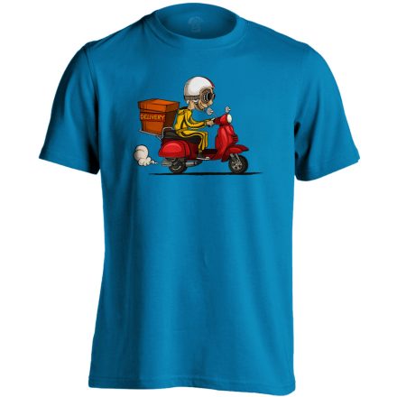 RoboGO futár férfi póló (zafírkék)