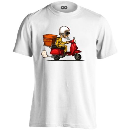 RoboGO futár férfi póló (fehér)