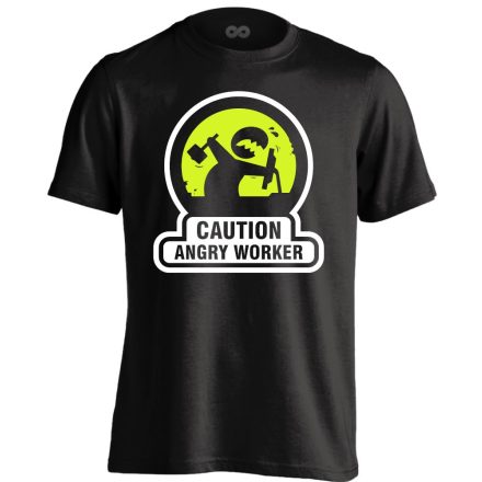 Angry Worker IT-s férfi póló (fekete)
