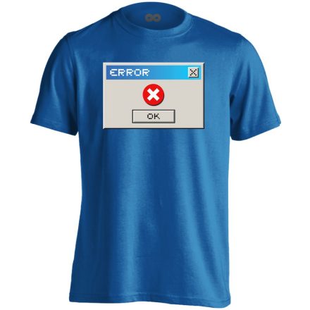 Error IT-s férfi póló (kék)