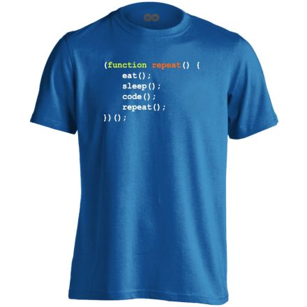 Function Repeat IT-s férfi póló (kék)
