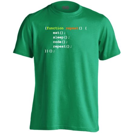 Function Repeat IT-s férfi póló (zöld)