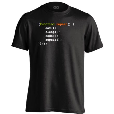 Function Repeat IT-s férfi póló (fekete)
