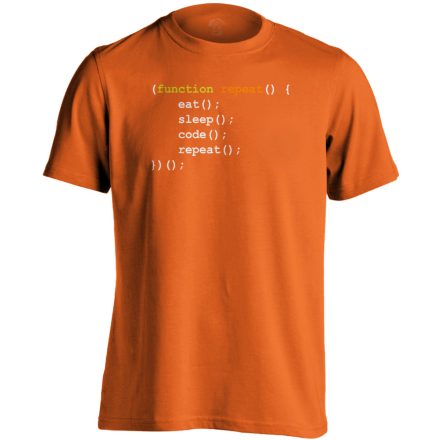 Function Repeat IT-s férfi póló (narancssárga)