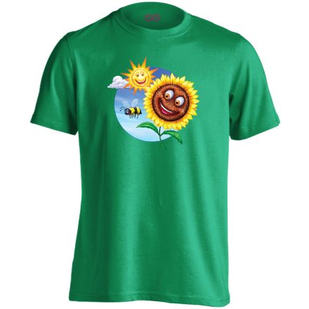 Sunshine Happy kertész férfi póló (zöld)