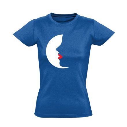 HoldCsók kozmetikus/sminkes női póló (kék)