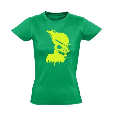 SzíneSzép kozmetikus/sminkes női póló (zöld)
