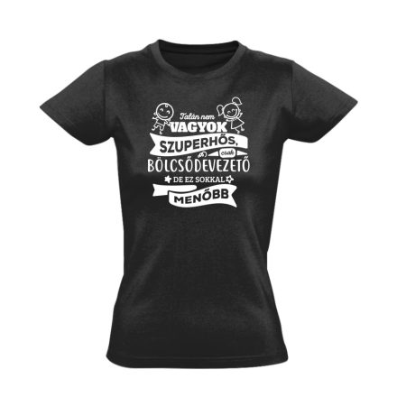 MenőBölcsődevezető kisgyermeknevelő női póló (fekete)