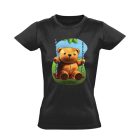 TivadarMedve óvónéni női póló (fekete)