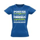 Fenomén postás női póló (kék)