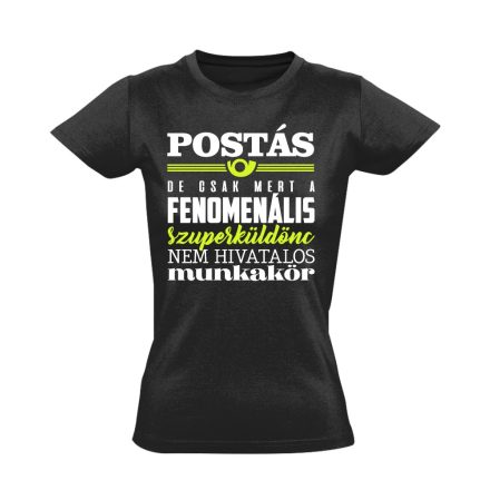 Fenomén postás női póló (fekete)
