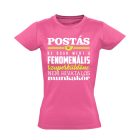 Fenomén postás női póló (rózsaszín)