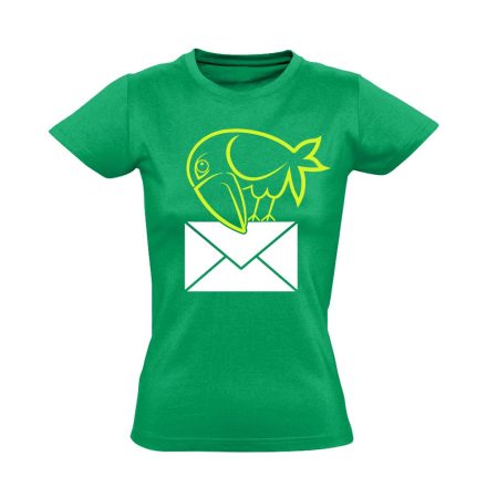 Hollós postás női póló (zöld)
