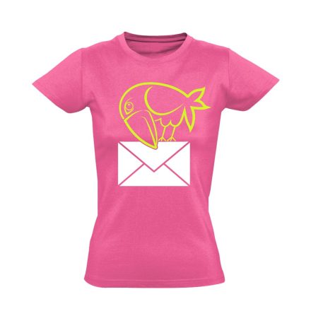 Hollós postás női póló (rózsaszín)