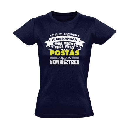 ArsPostaica postás női póló (tengerészkék)